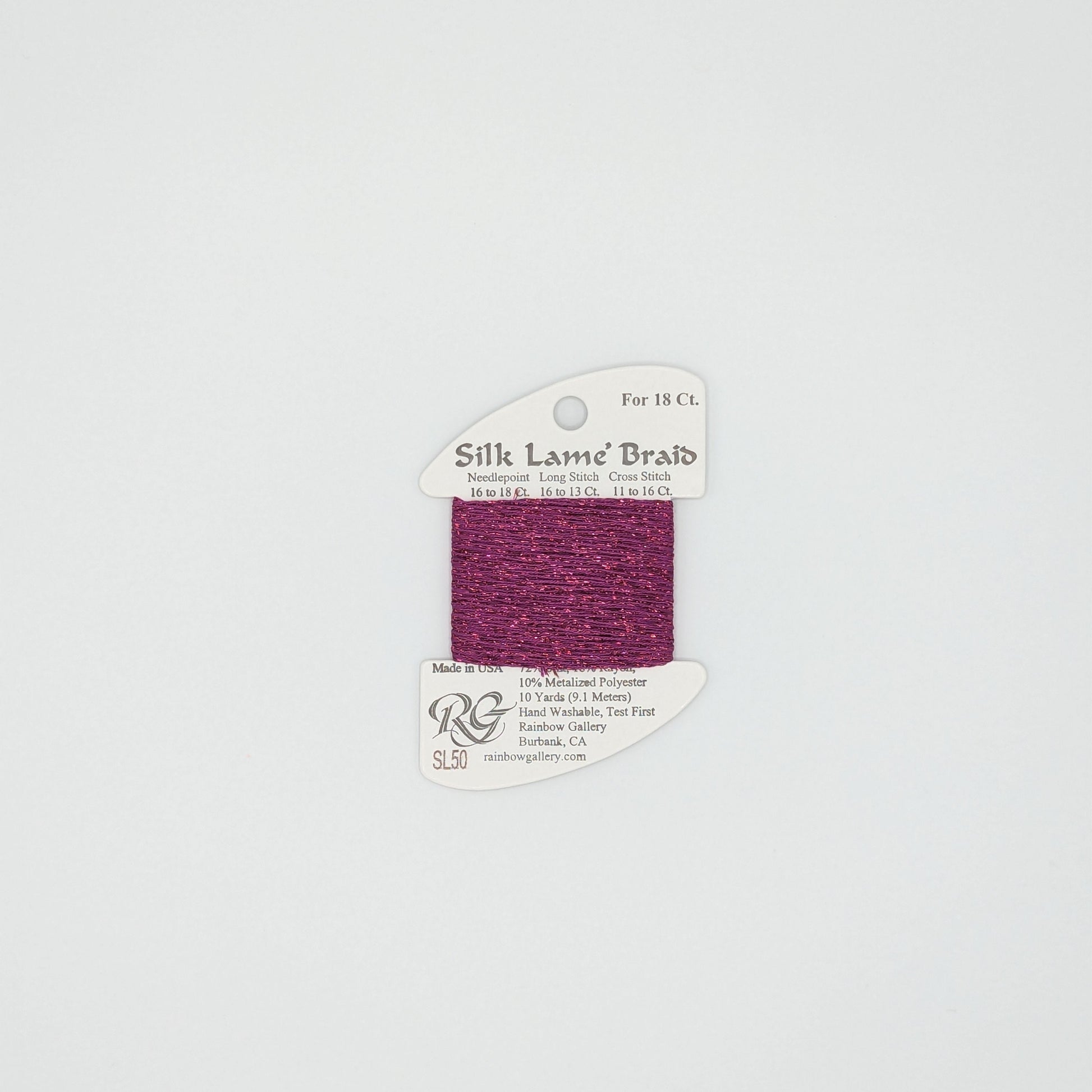 Silk Lamé Braid Fuschia