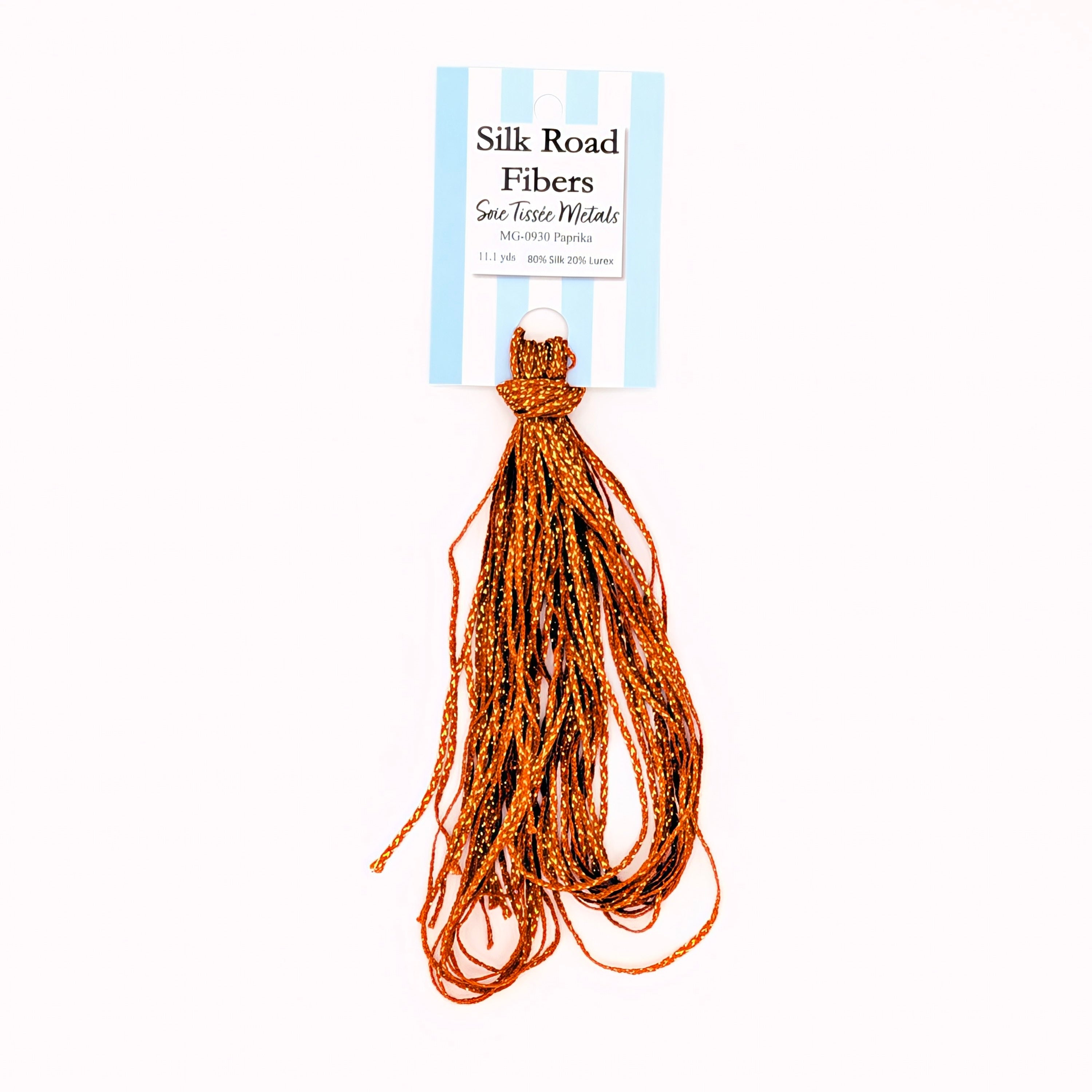 Silk Road Fibers-Soie Tissée Metals-Paprika