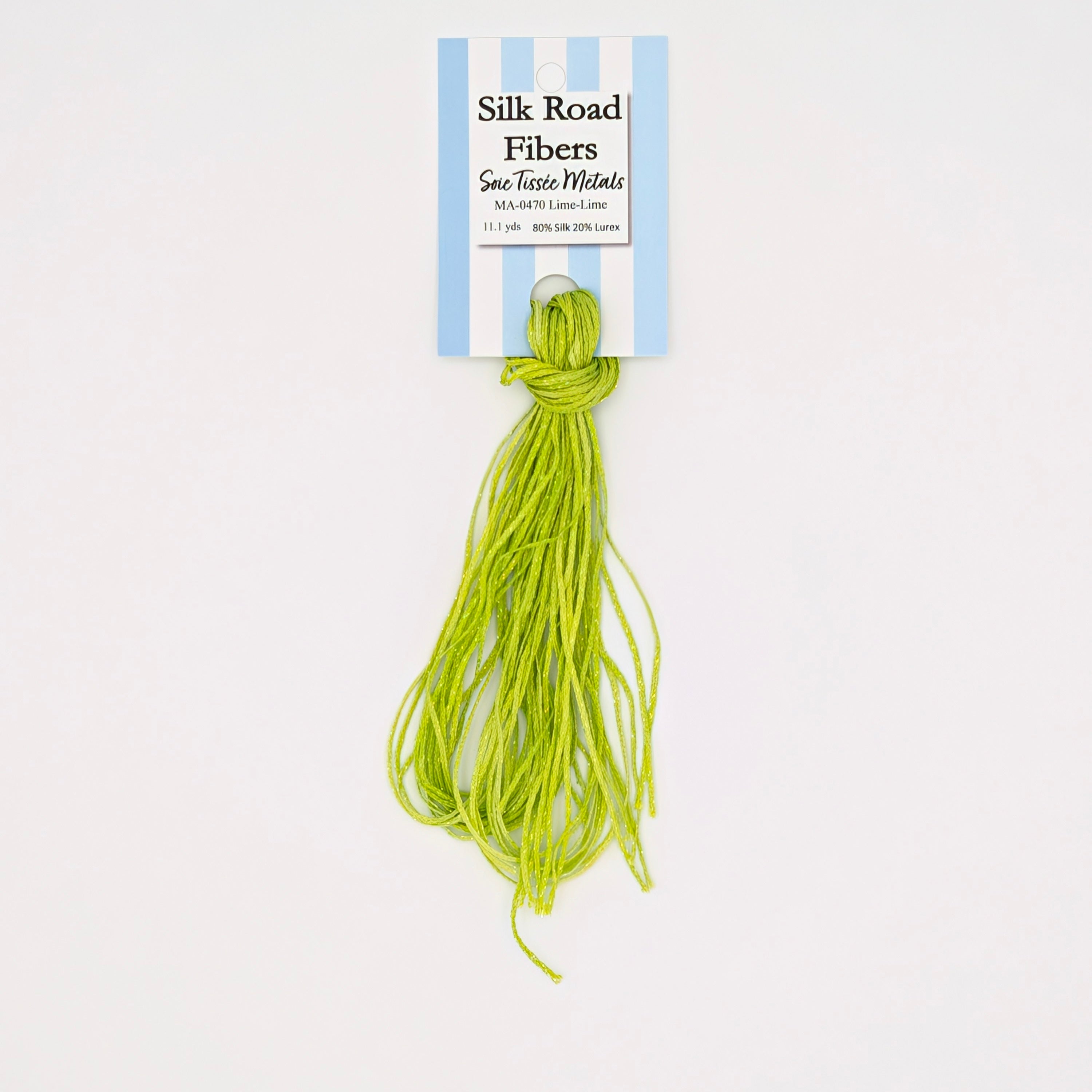 Silk Road Fibers-Soie Tissée Metals-Lime