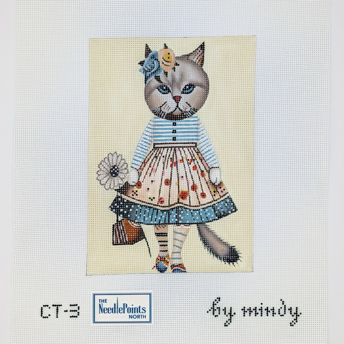 Cat with Flowers