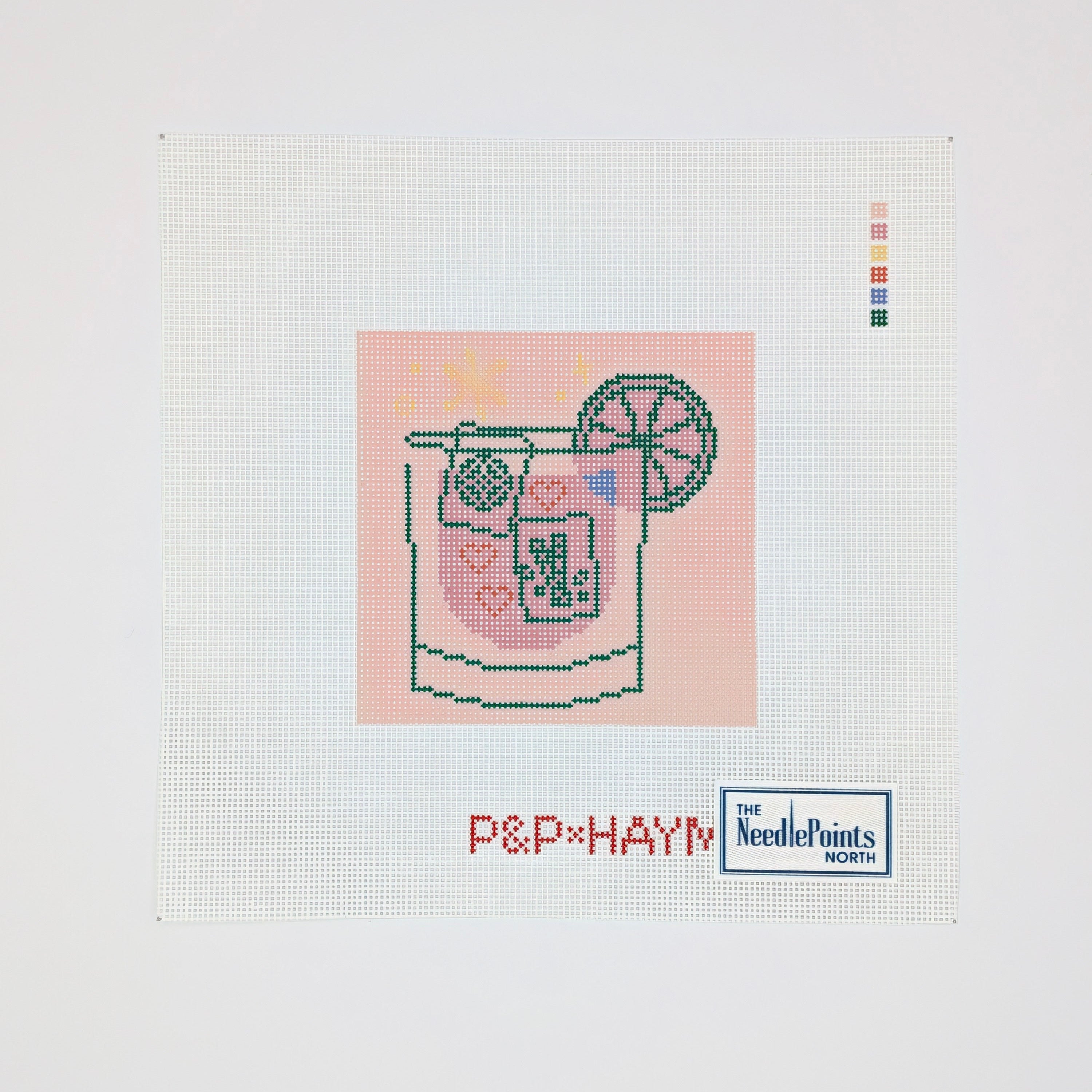 Mahjong Coaster- Pink
