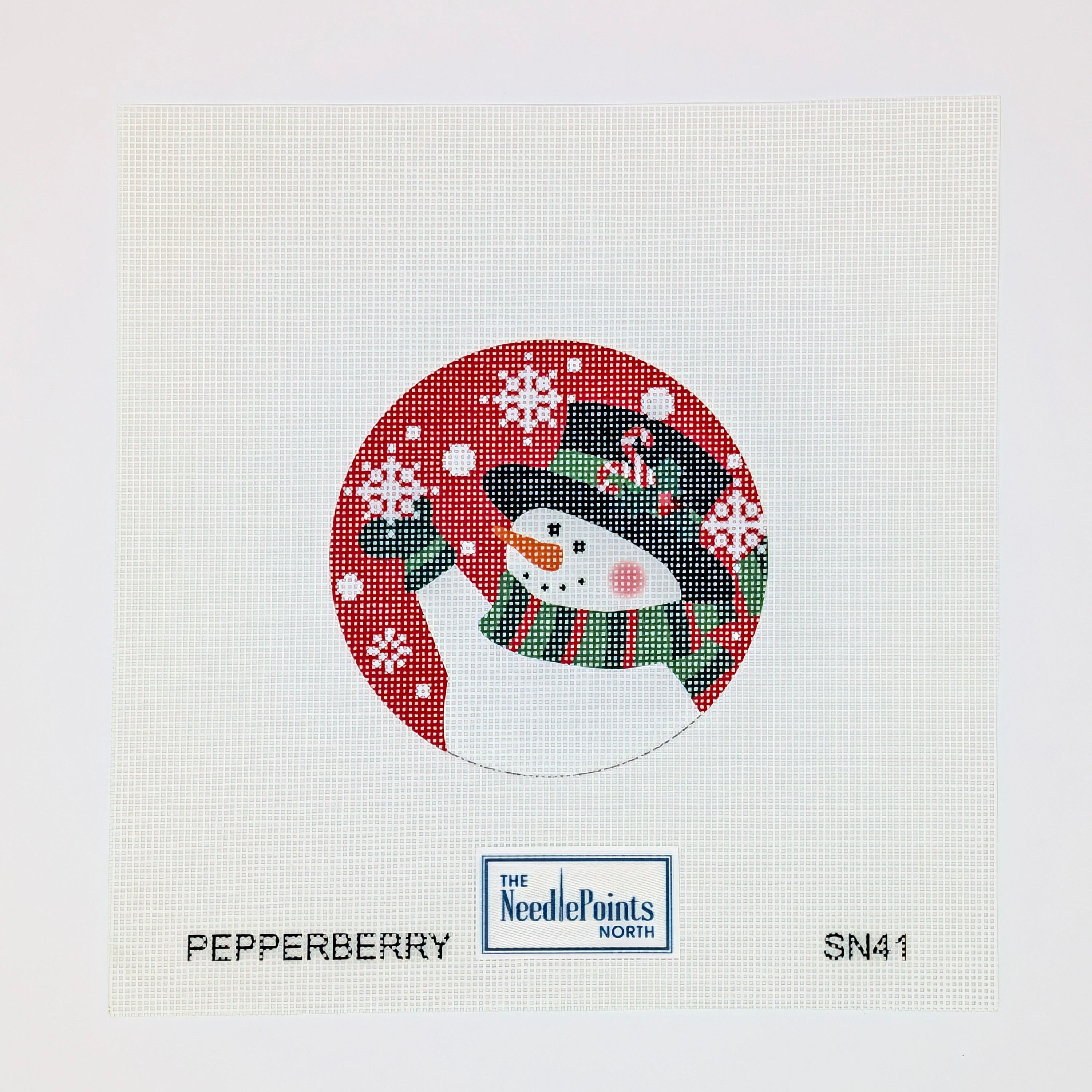 Snowman Topper Candy Cane