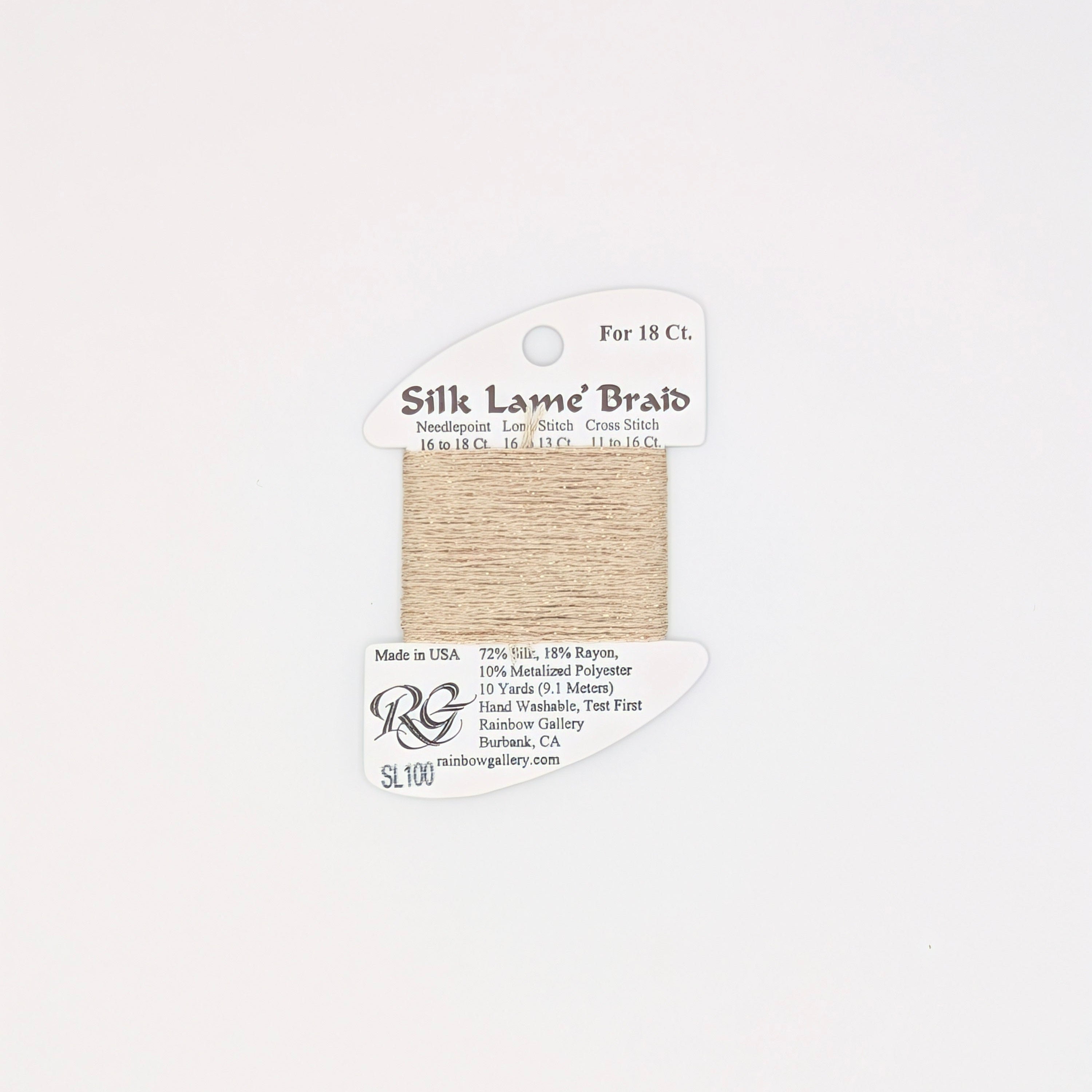 Silk Lame Braid Sand
