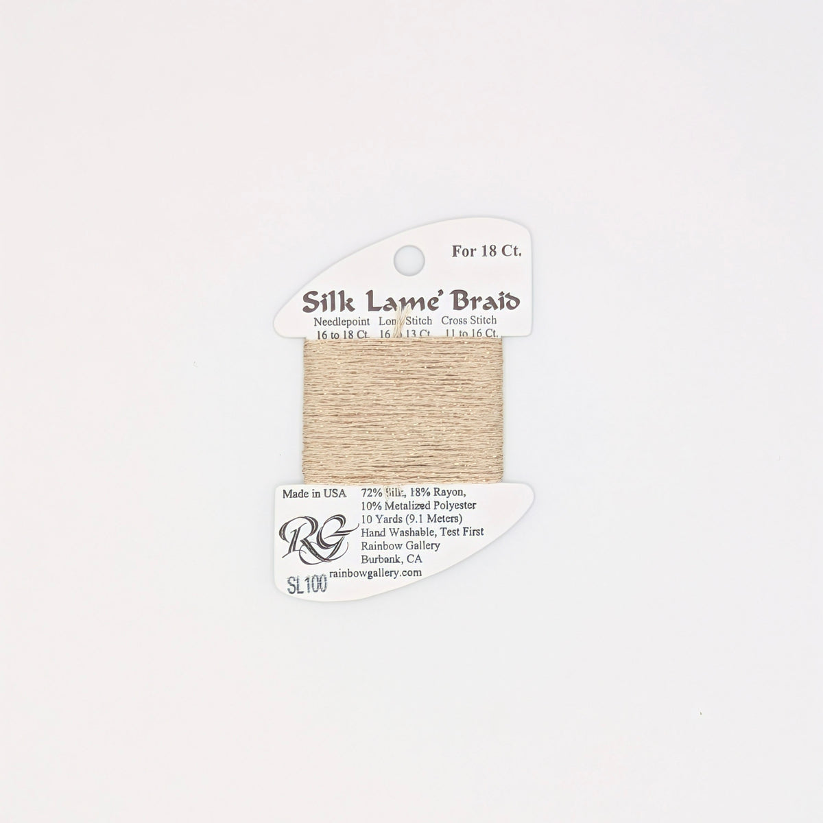 Silk Lame Braid Sand