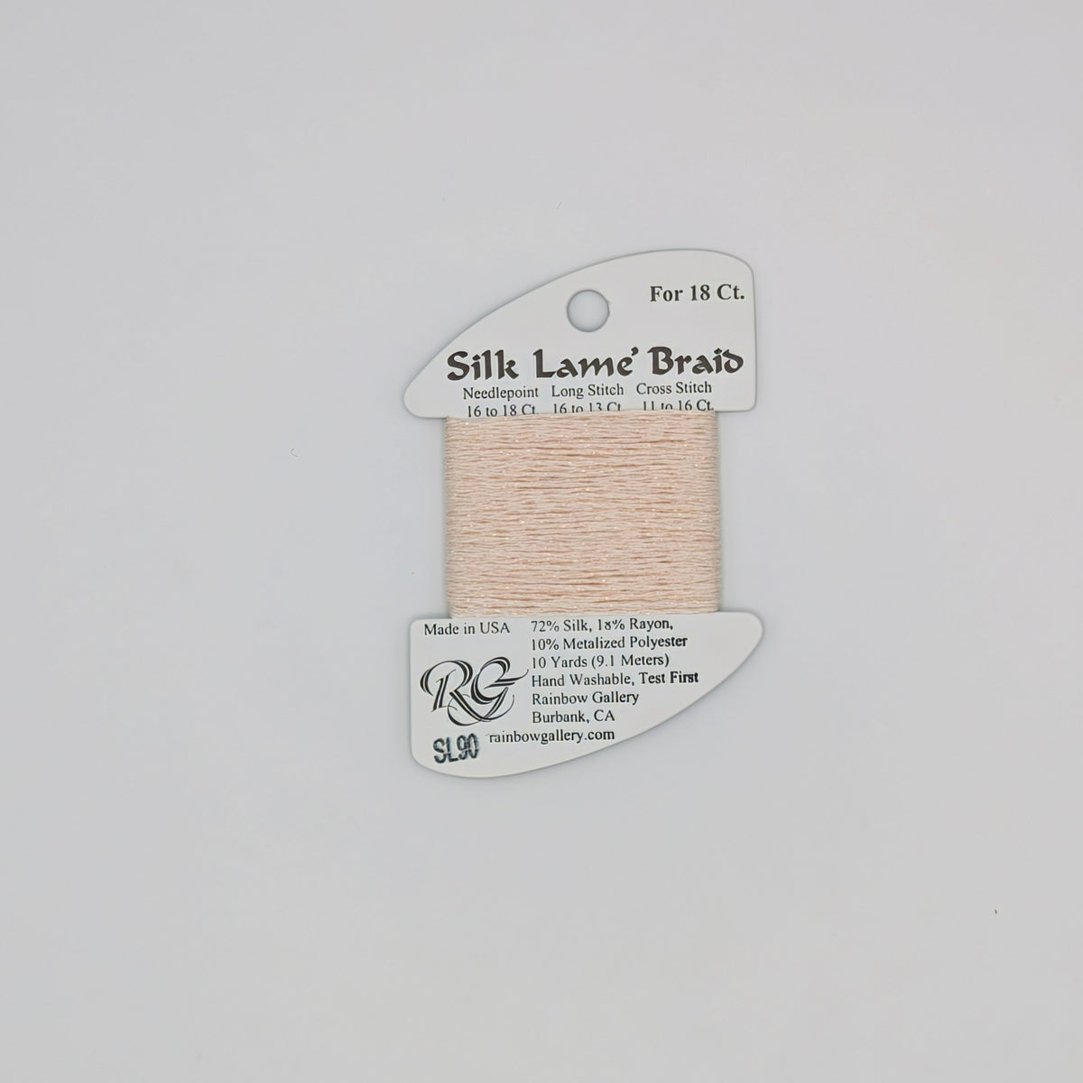 Silk Lame Braid Barly Pink