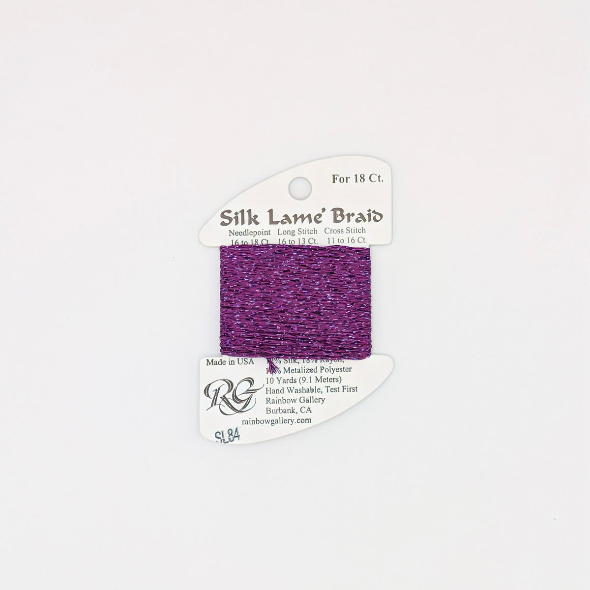 Silk Lame Braid Dark Orchid