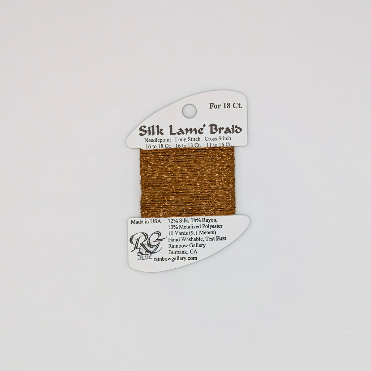 Silk Lame Braid Dark Sand Gold