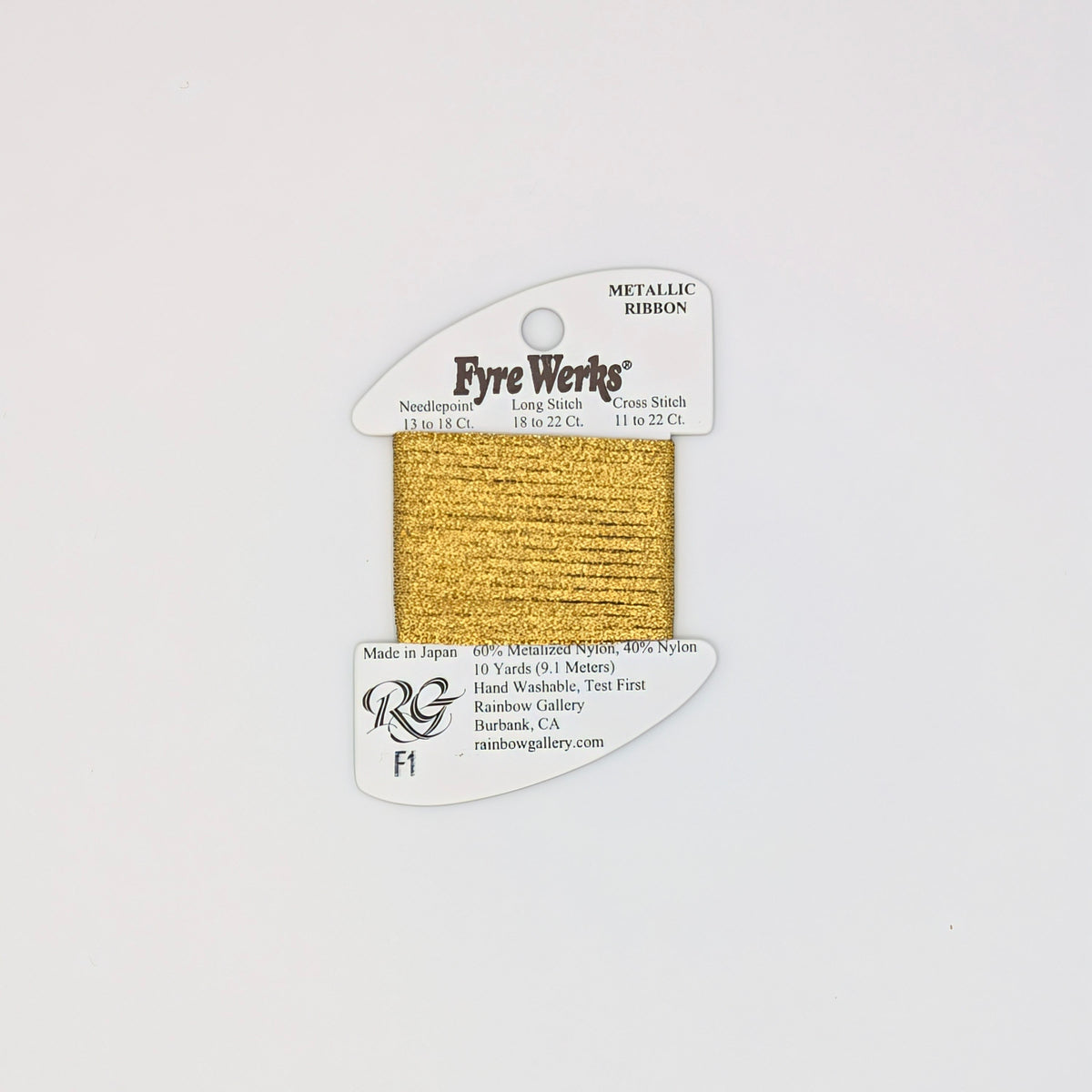 Fyre Werks Metallic Ribbon Dark Gold