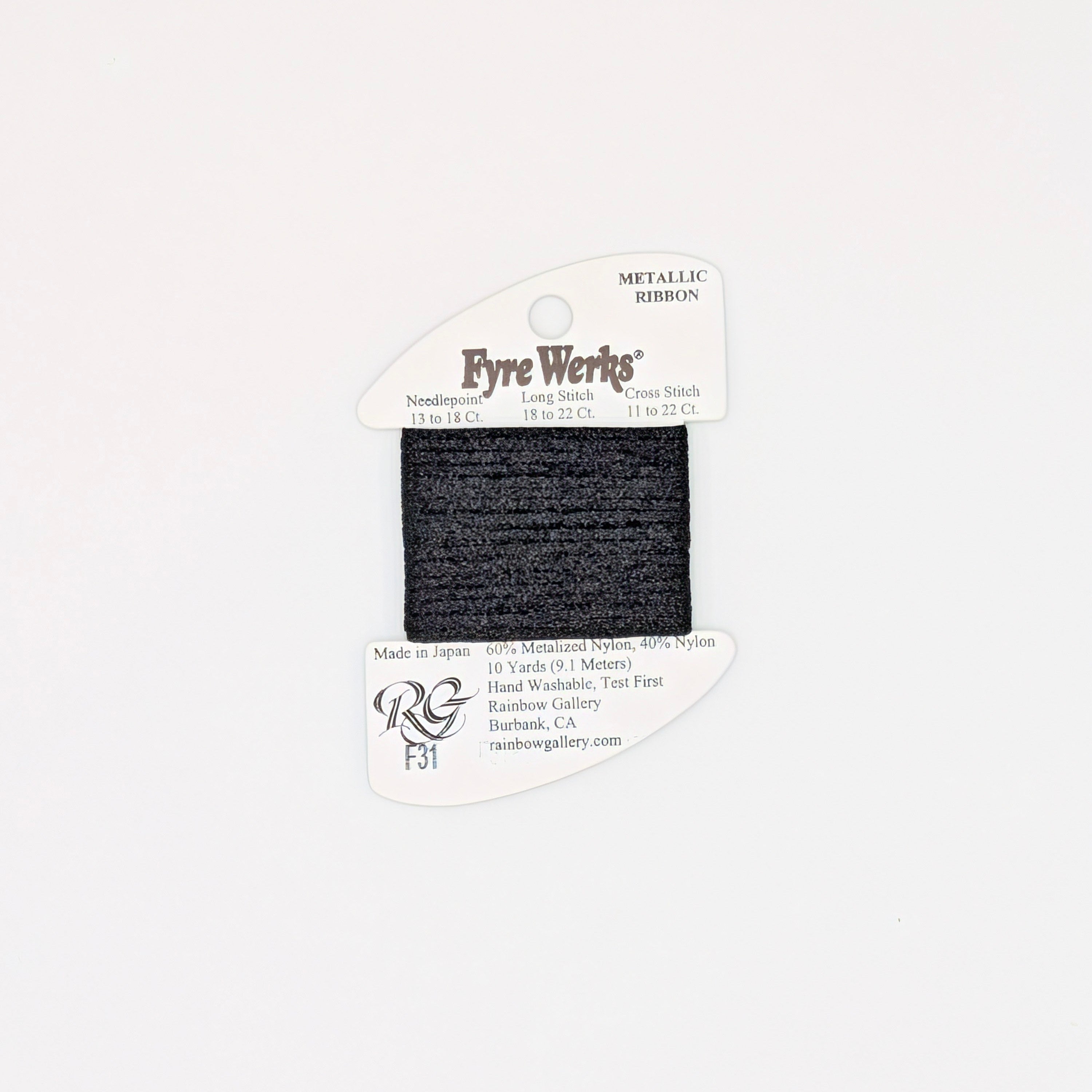 Fyre Werks Metallic Ribbon Black