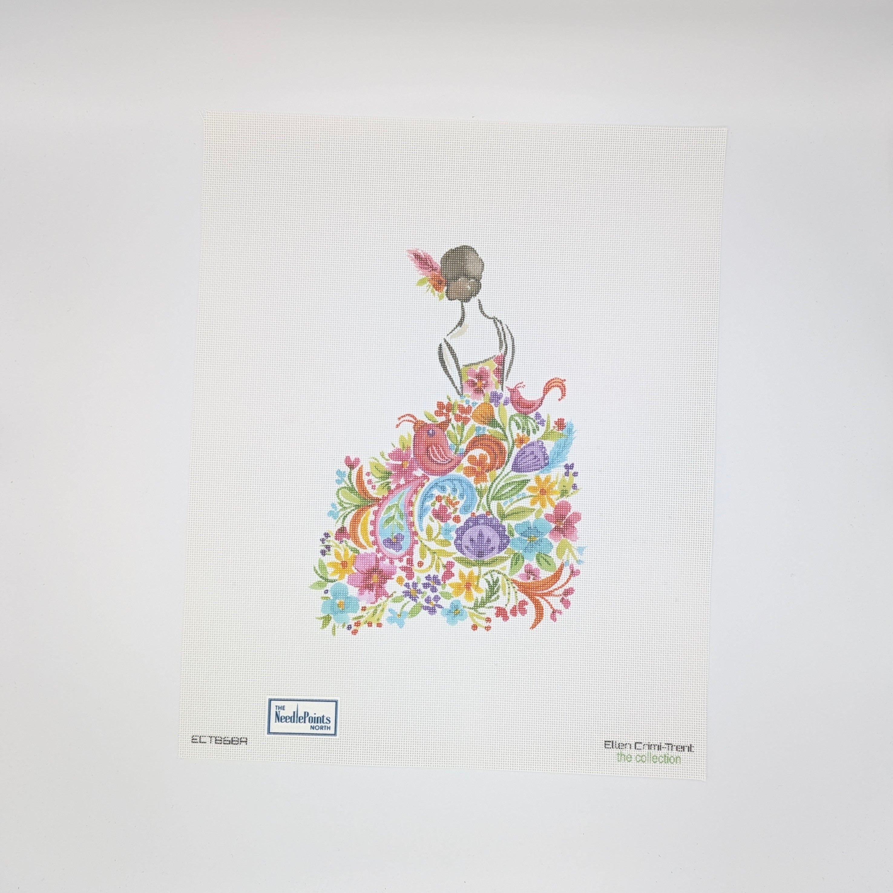 Lady with Pink Birds