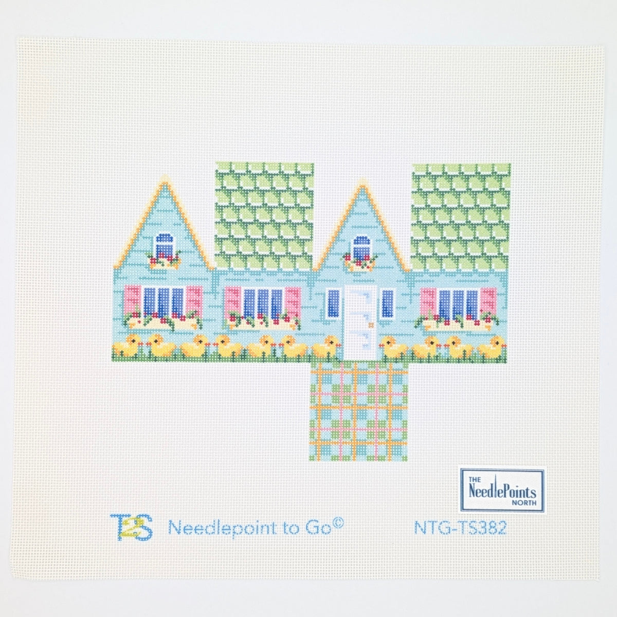 3D Green Tile Roof Easter Cottage