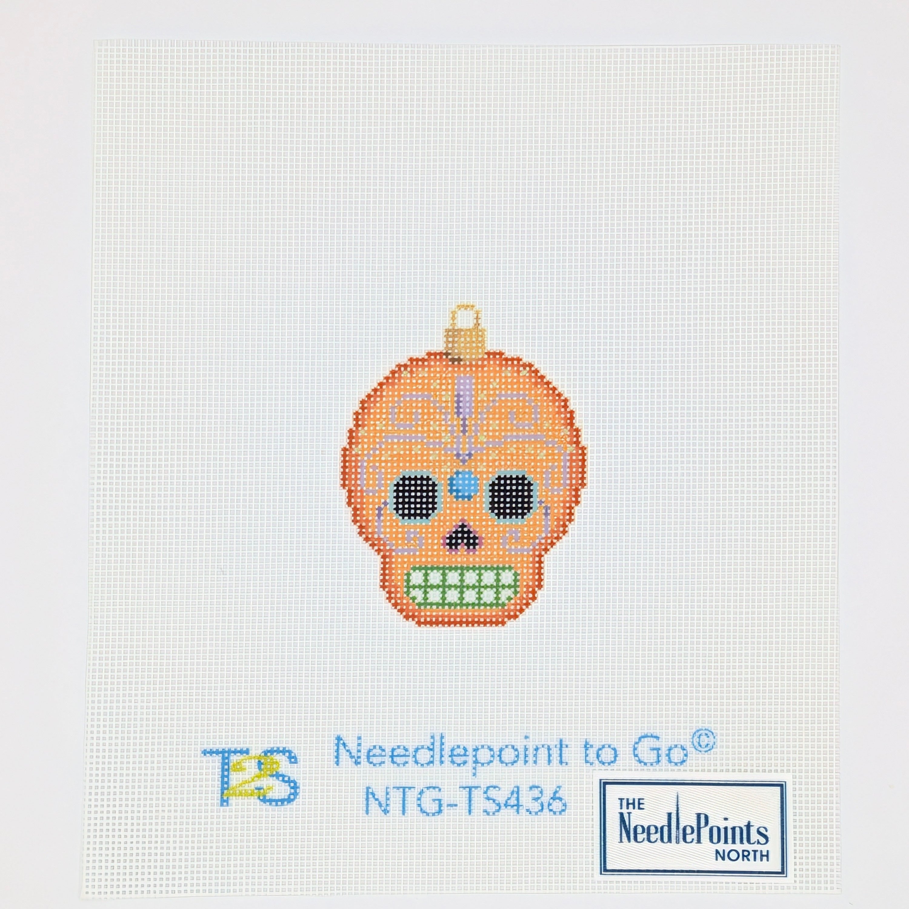 Sugar Skull Ornament/Orange