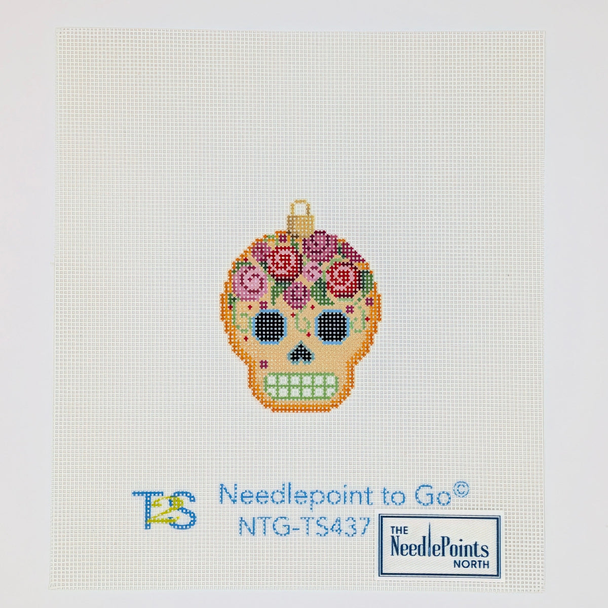 Sugar Skull Ornament/Gold