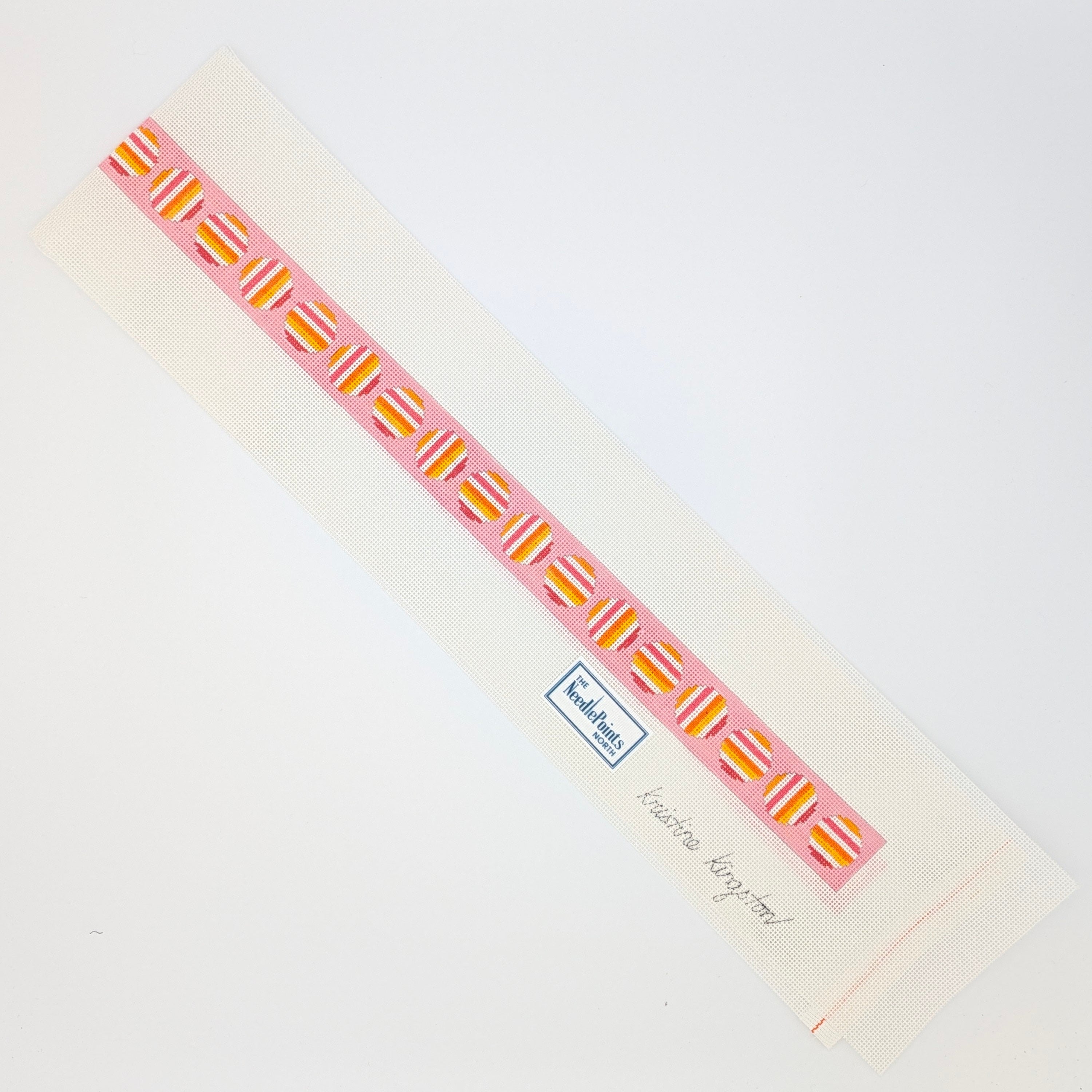 Orange & Pink Striped Circle Belt