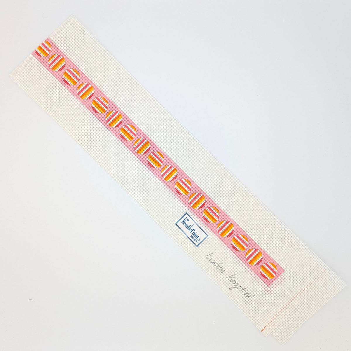 Orange & Pink Striped Circle Belt