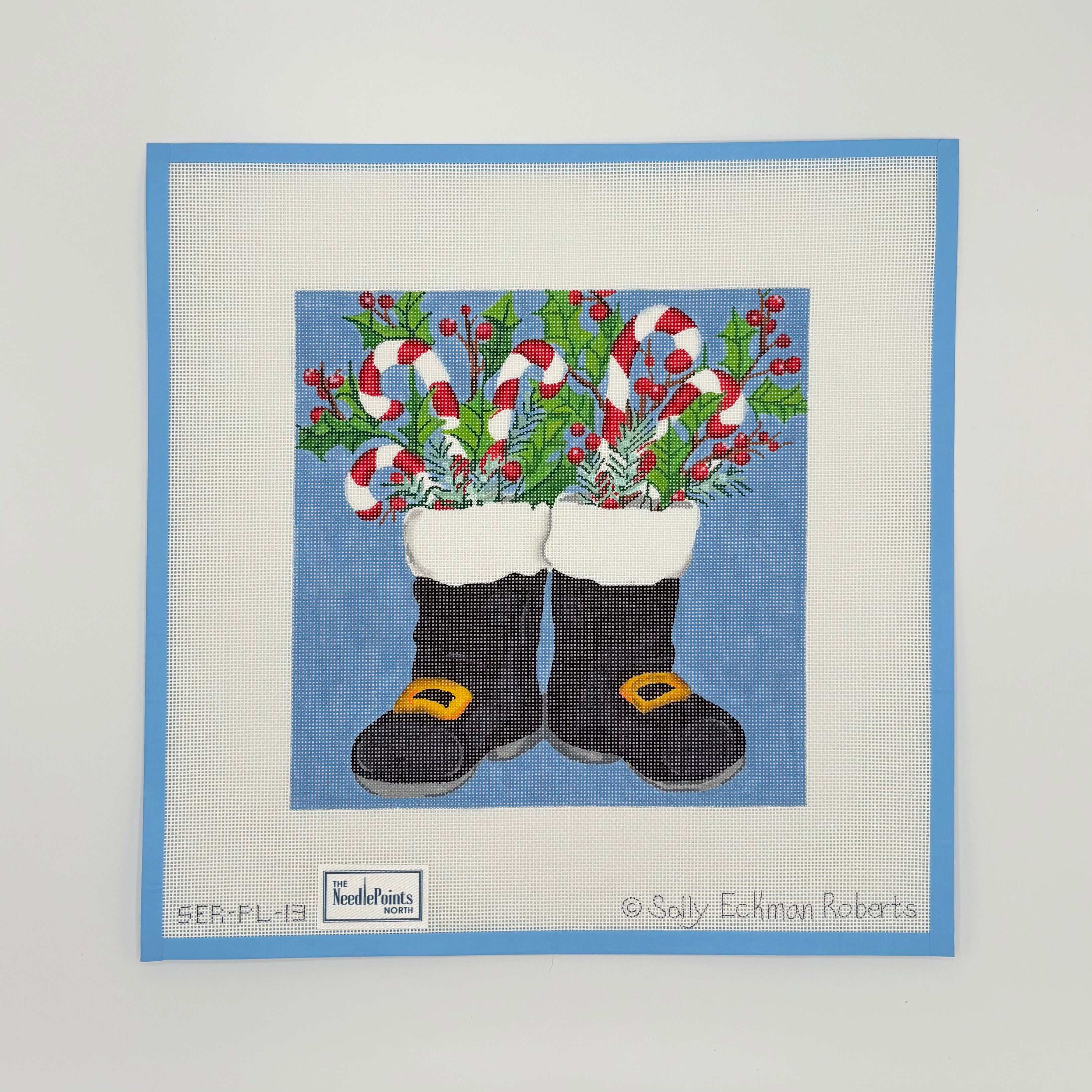 Santa's Boots with candy canes