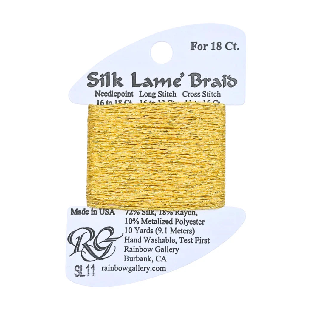Silk Lamé Braid Yellow