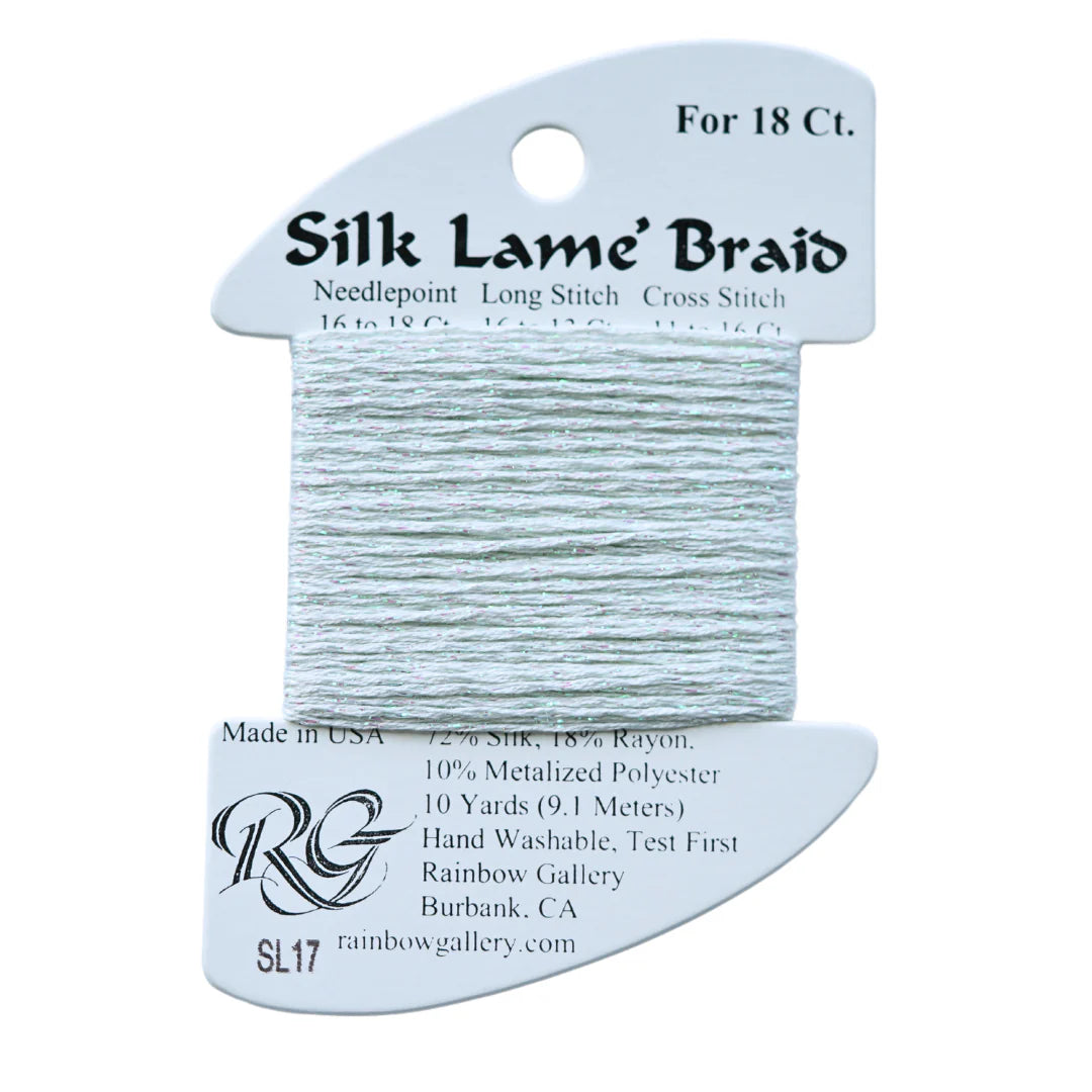 Silk Lamé Braid Life Surf Blue