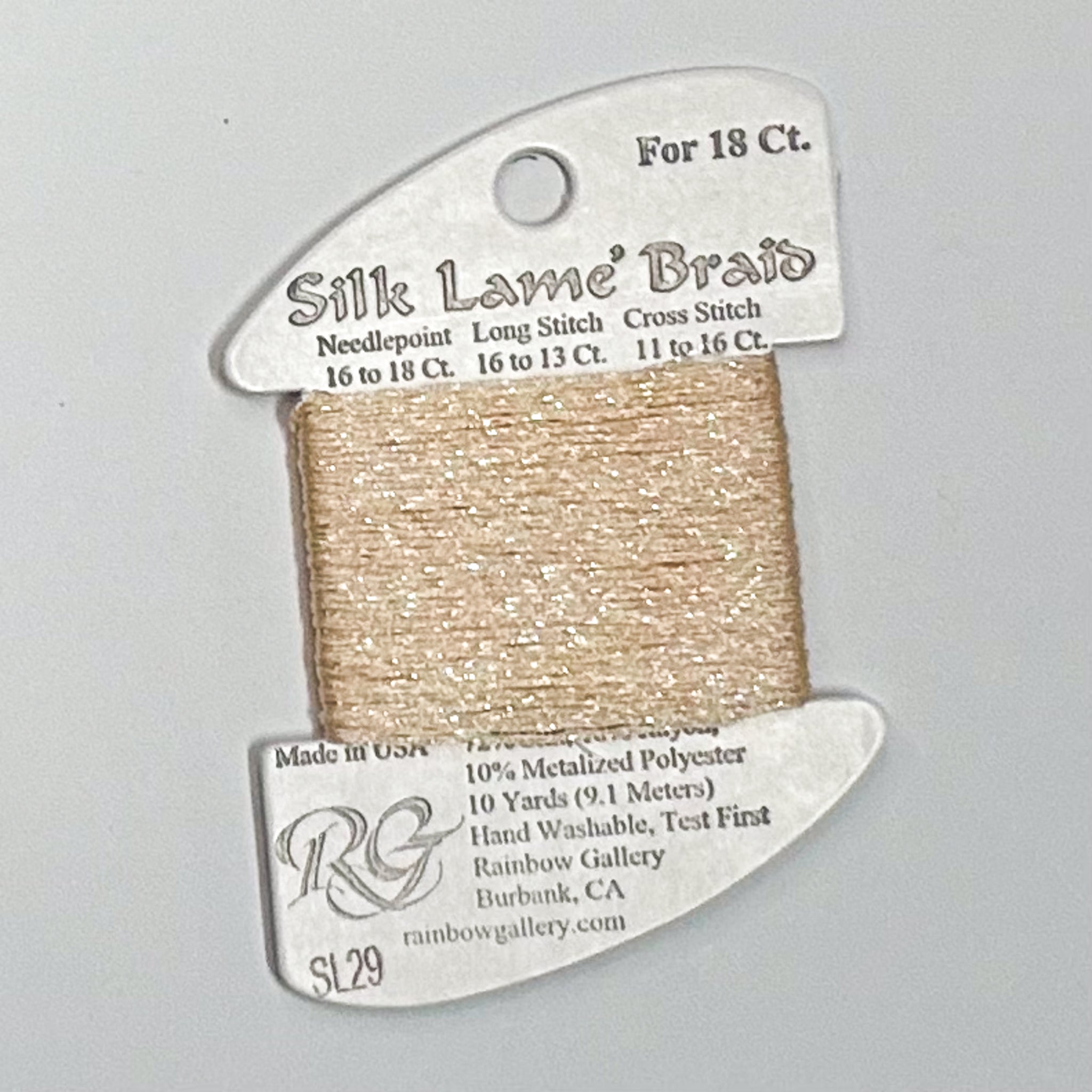 Silk Lamé Braid Chiffon