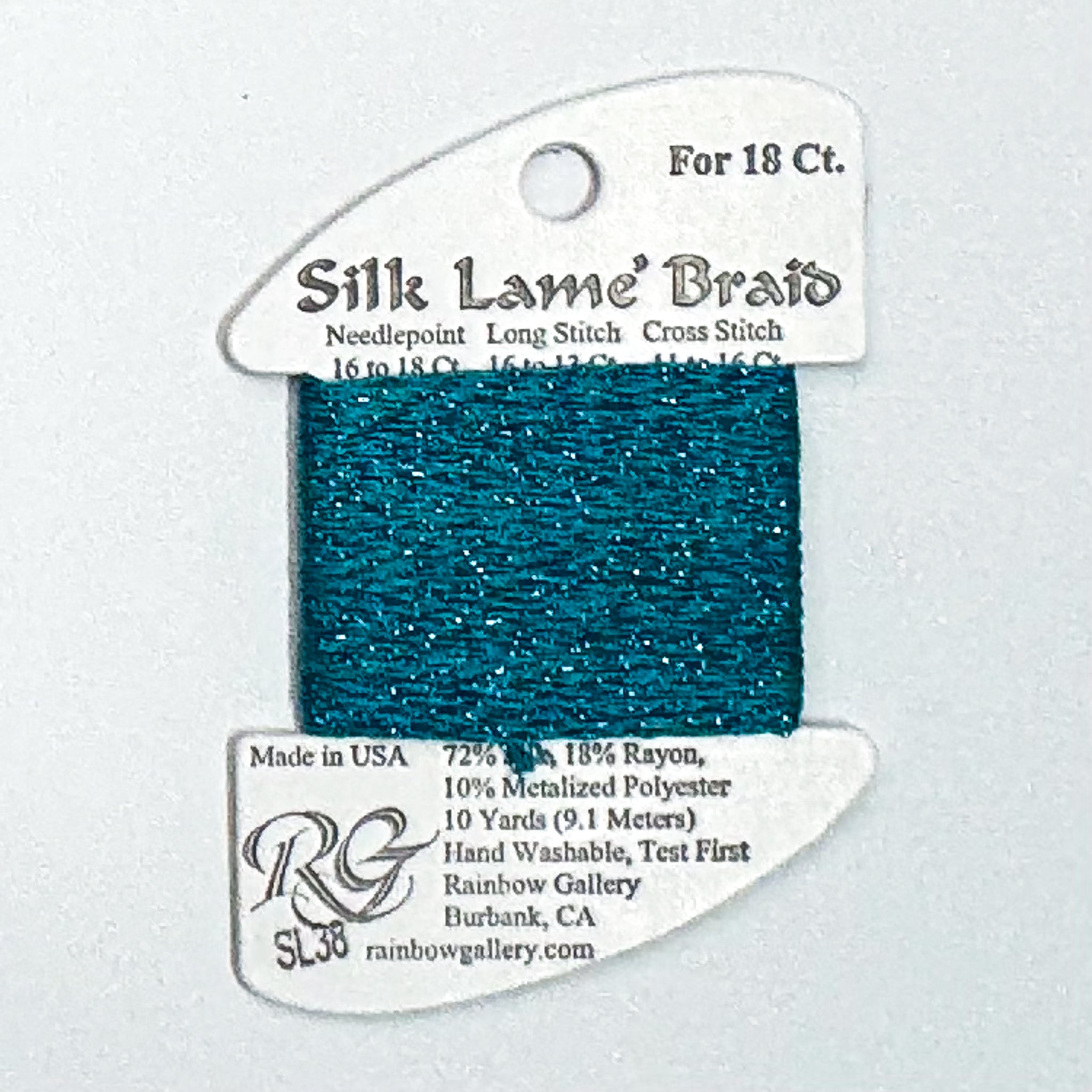 Silk Lamé Braid Carribean