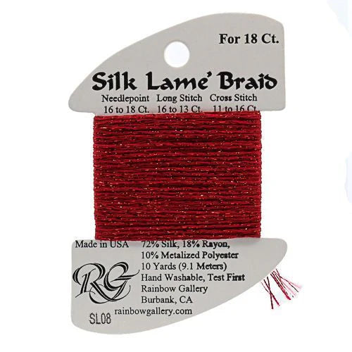 Silk Lame Braid SL08 Red