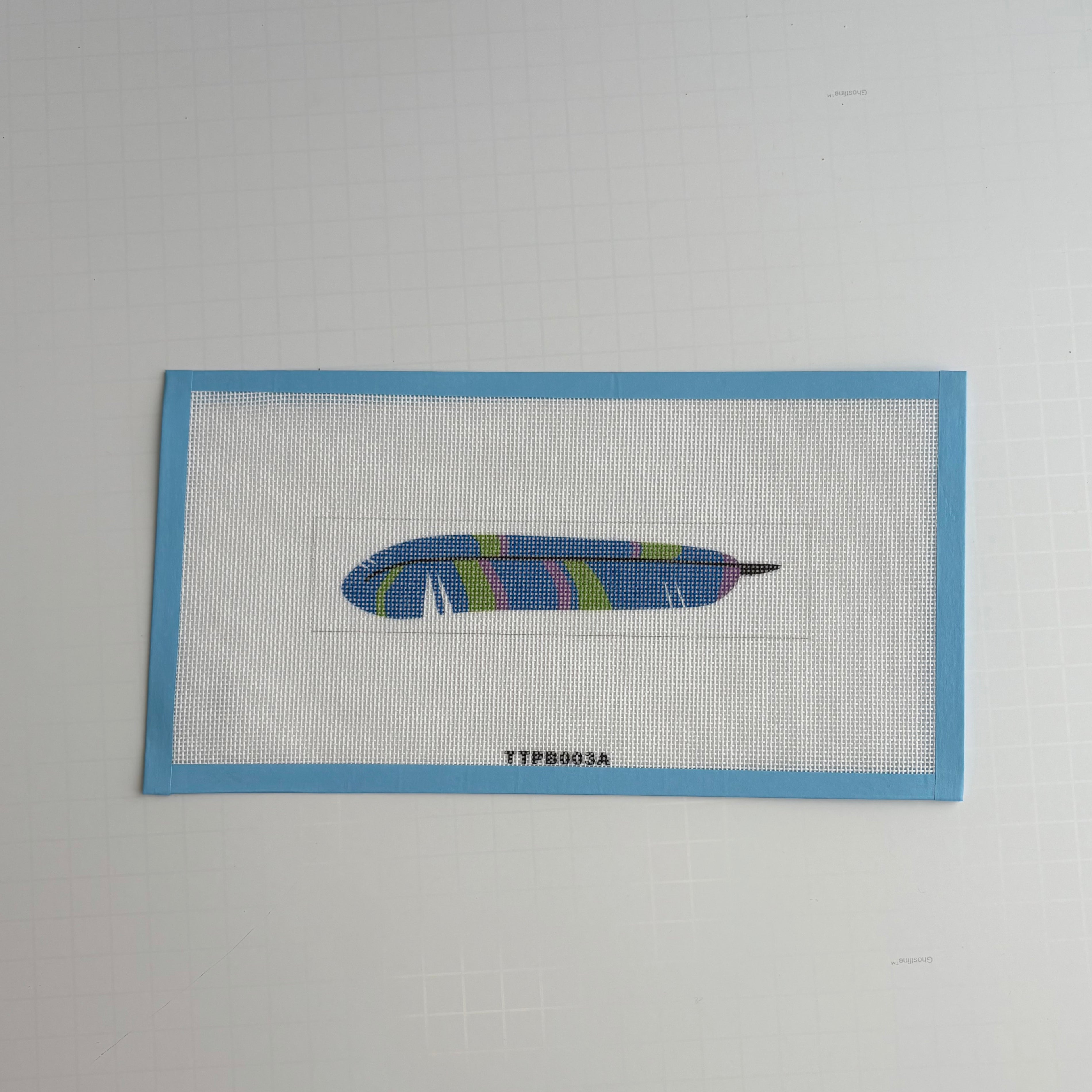 Blue Feather Bookmark Insert