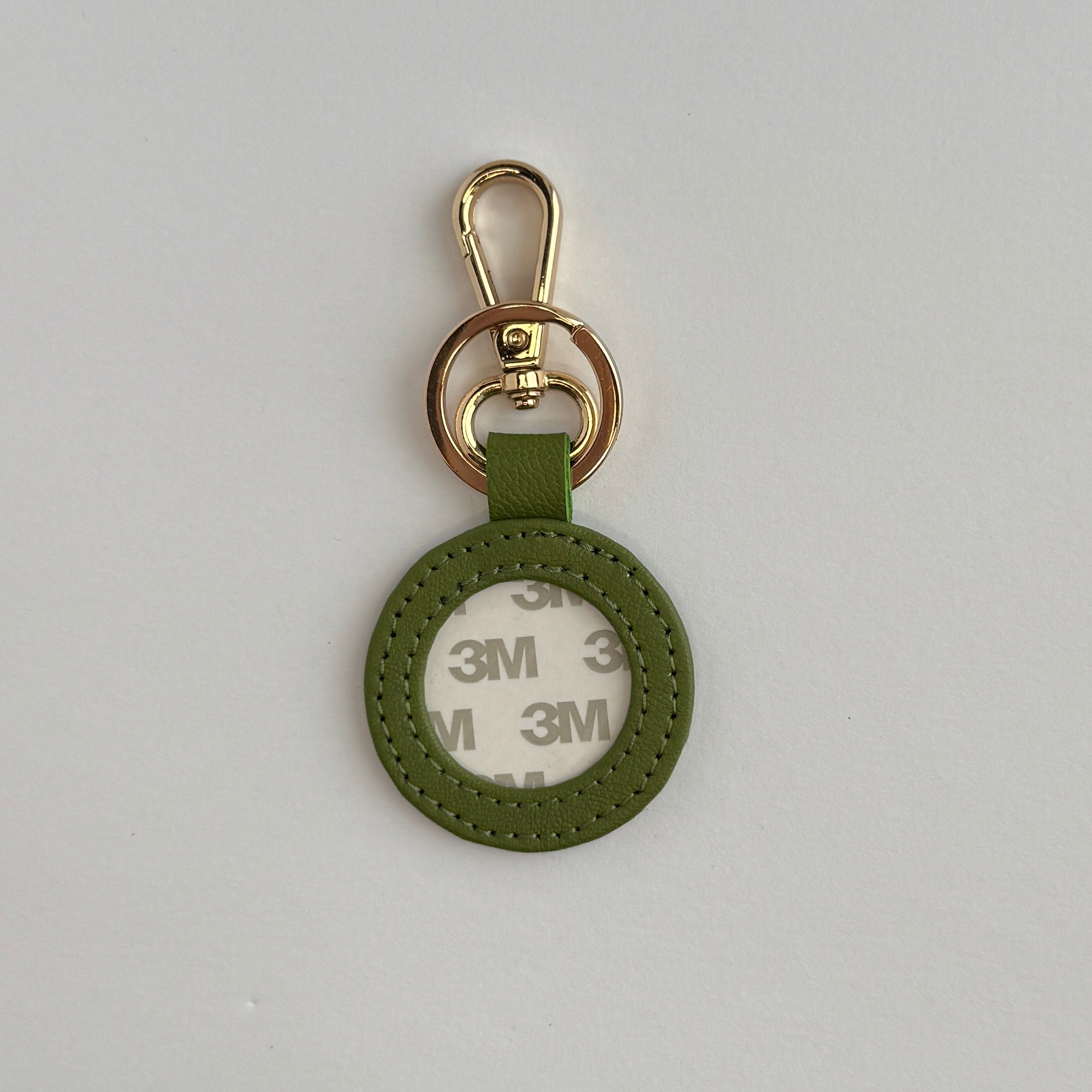 Leather Key Fob Forest Green