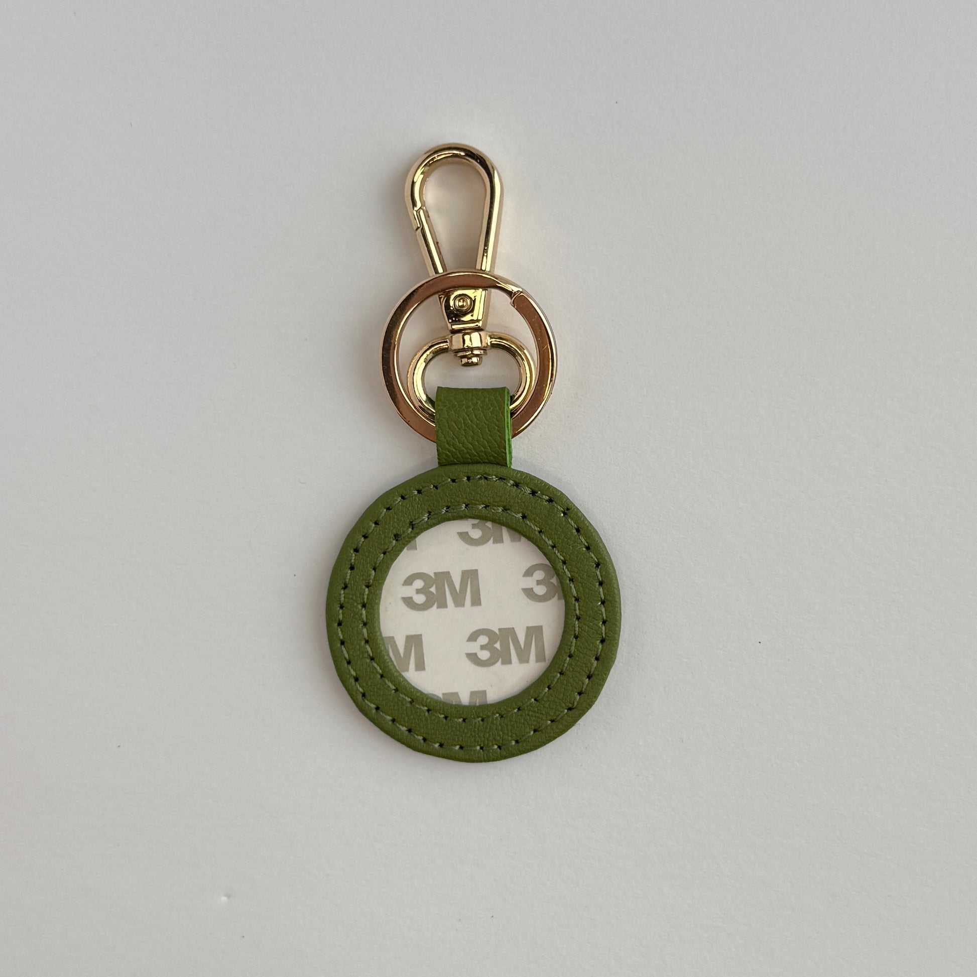 Leather Key Fob Forest Green