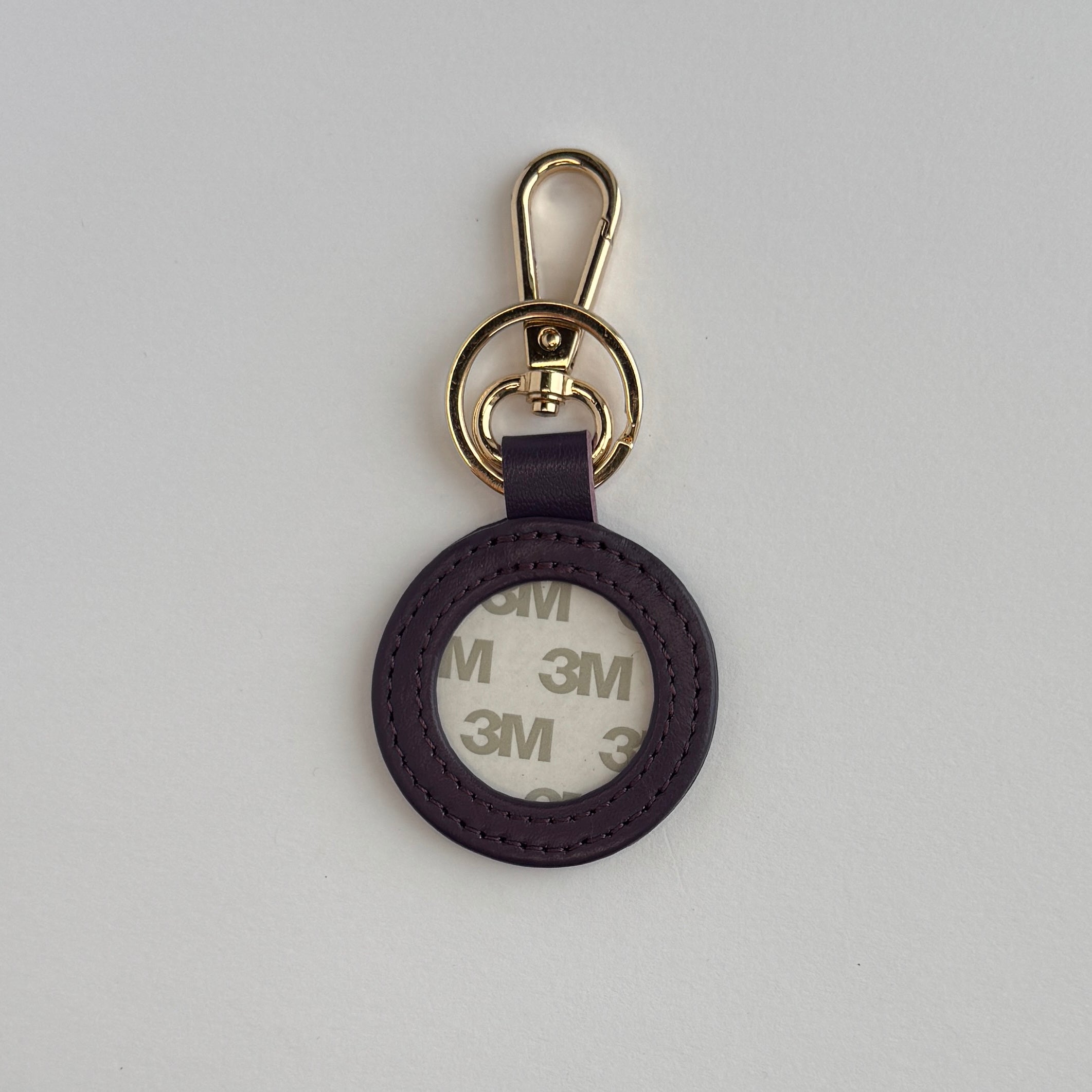 Leather Key Fob Medium Purple