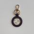 Leather Key Fob Medium Purple