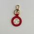 Leather Key Fob Red