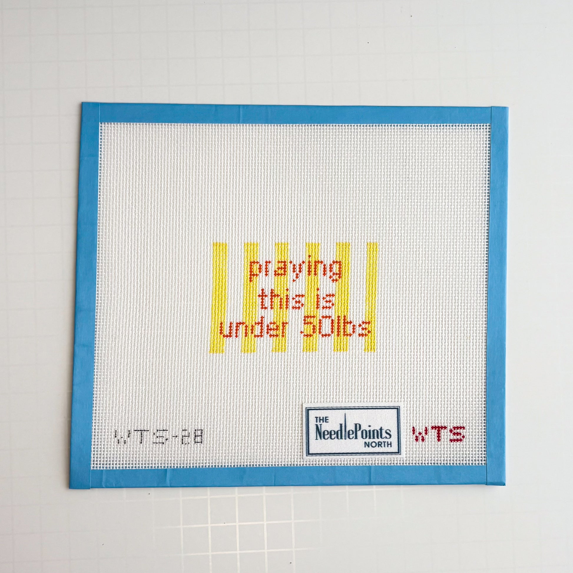 Praying this is under 50 Lbs. luggage tag