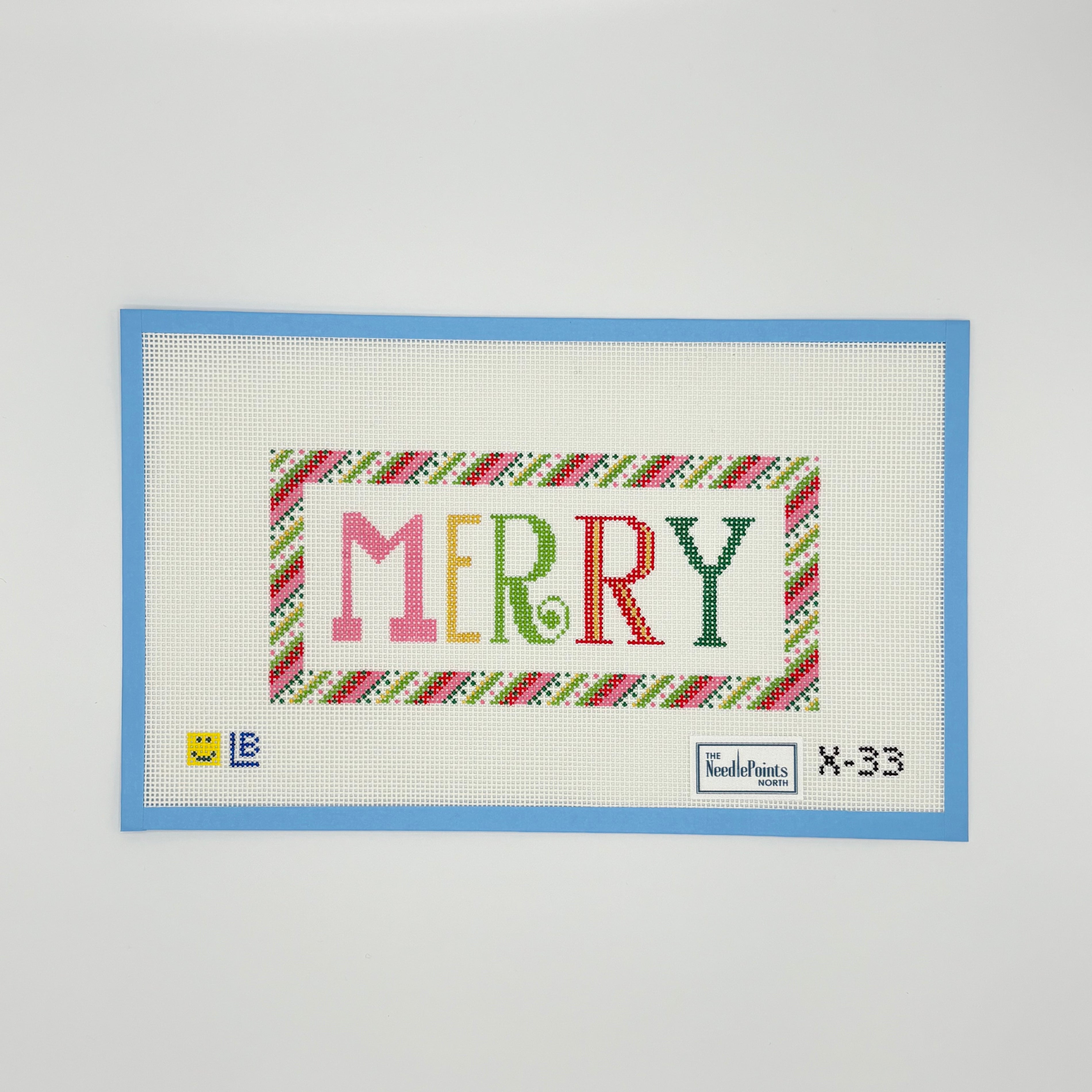 Merry with ribbon border