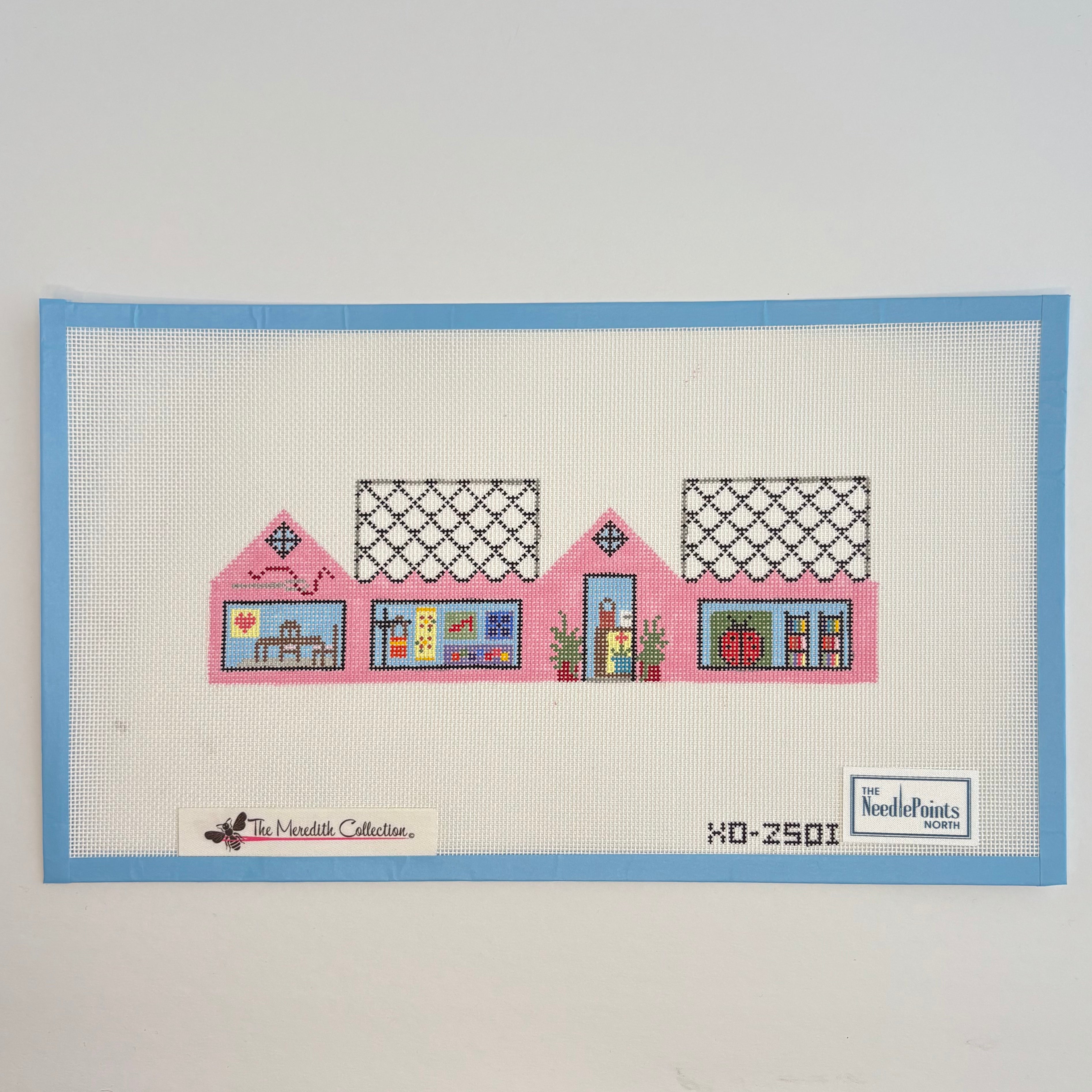 Needlepoint house-3D