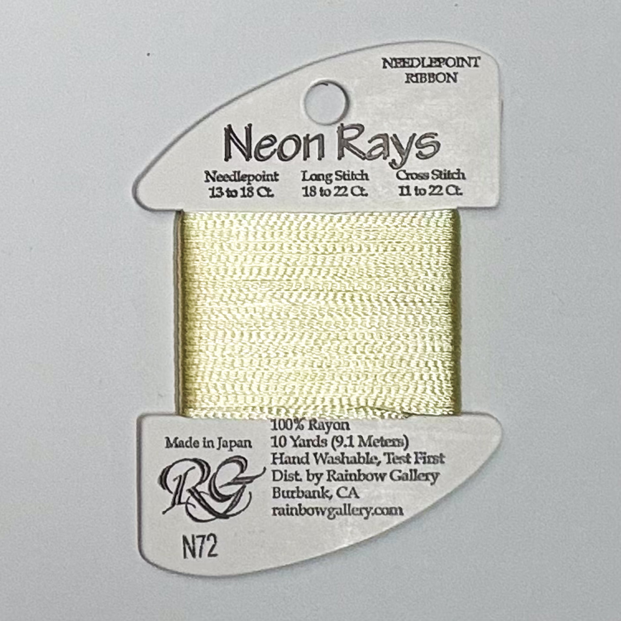 Neon Rays Pale Yellow